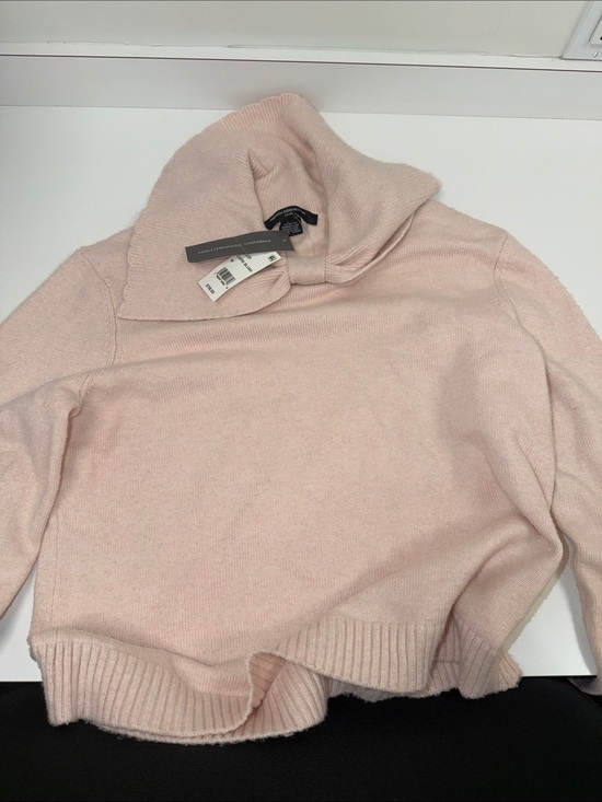 French Connection Sweaters - French Connection NWT$118  Soft Pink Women's Cashmere-Blend Funnel Neck Sweater